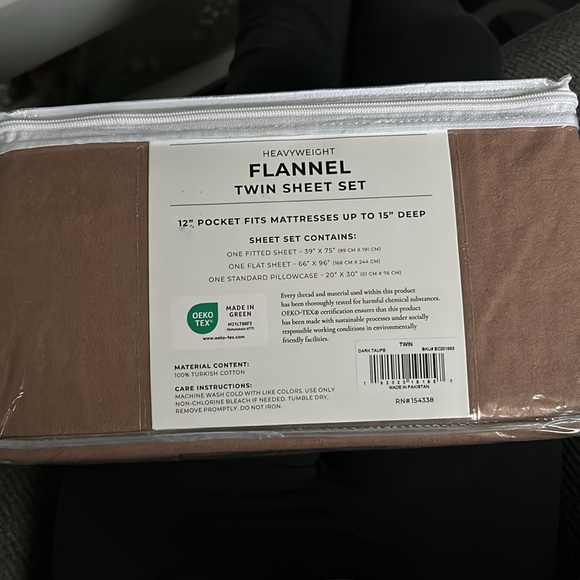 Other - Brand new Heavyweight Flannel Twin Sheet Set 100% Turkish Cotton